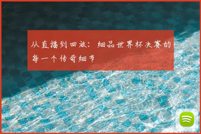 从直播到回放:细品世界杯决赛的每一个传奇细节