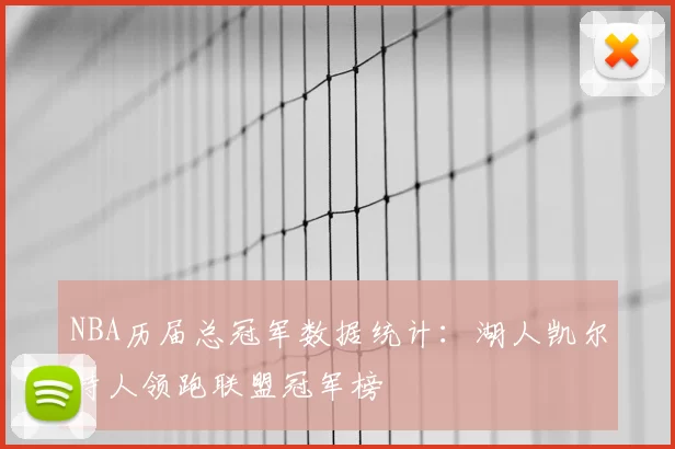 NBA历届总冠军数据统计:湖人凯尔特人领跑联盟冠军榜
